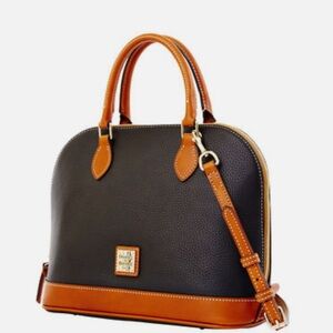 Dooney & Bourke Black and Brown Satchel